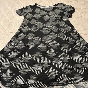 LuLaRoe Dress Black White